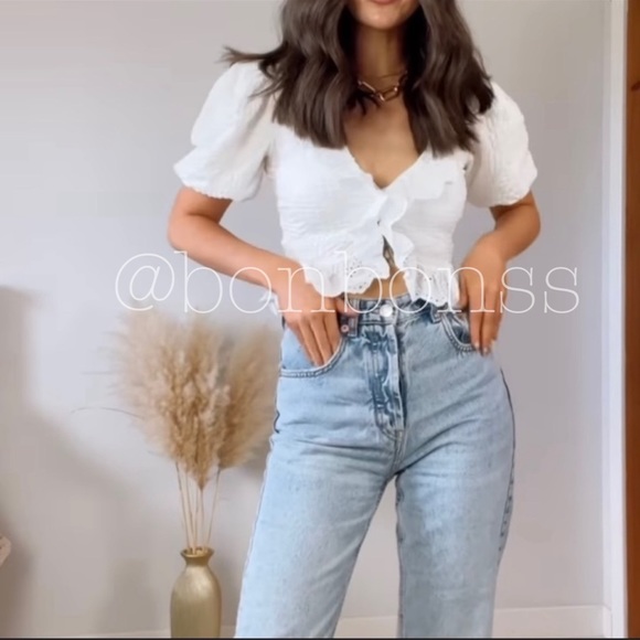 Zara white romantic top - Picture 4 of 6